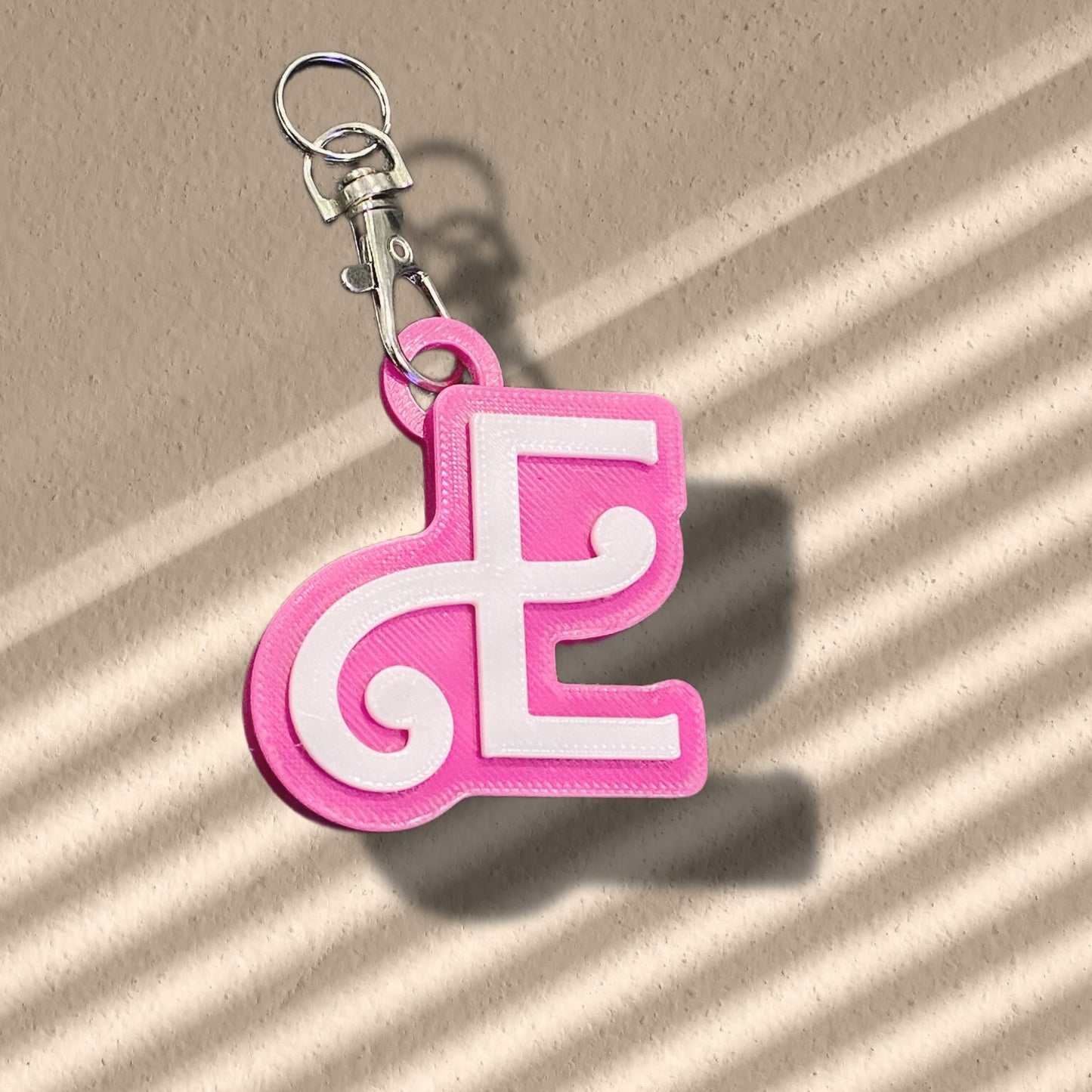Doll Style Initial Keyring