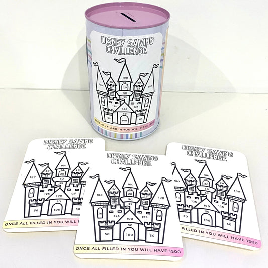 Magical Castle Savings Challenge Tin Sticker