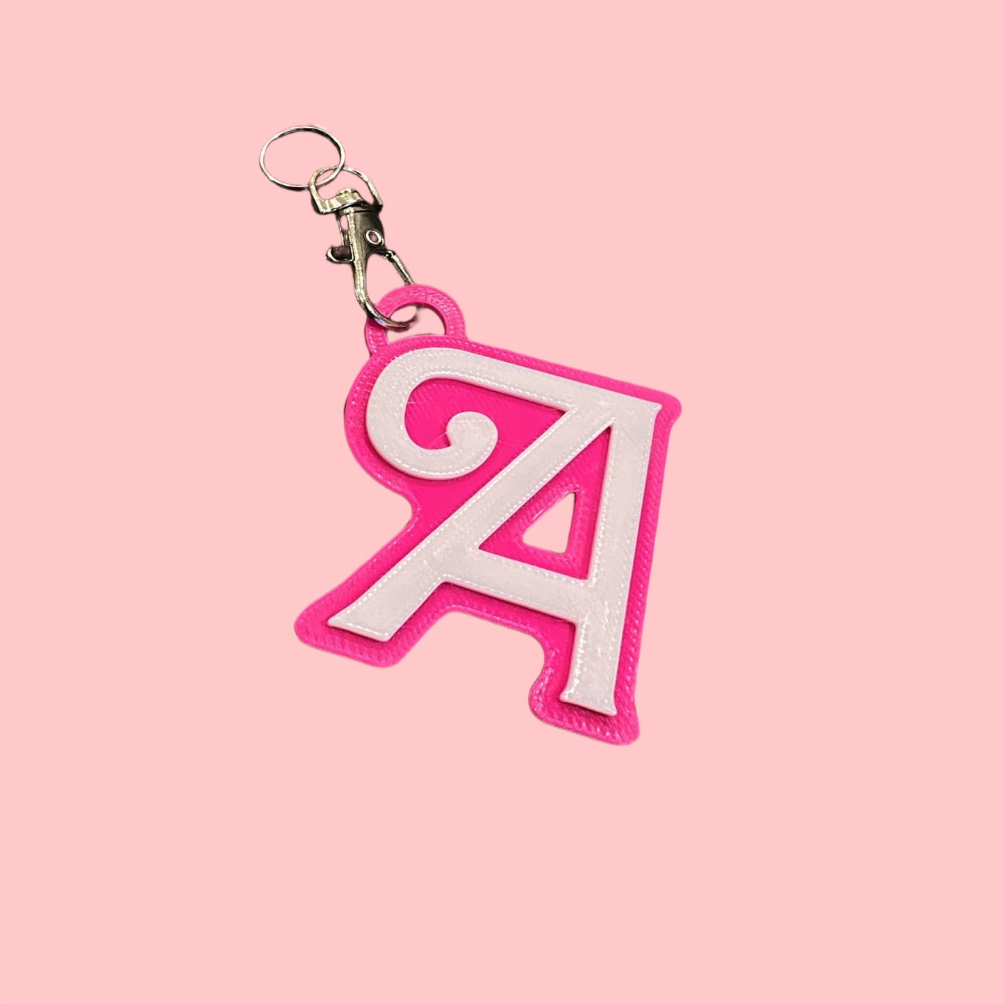 Doll Style Initial Keyring